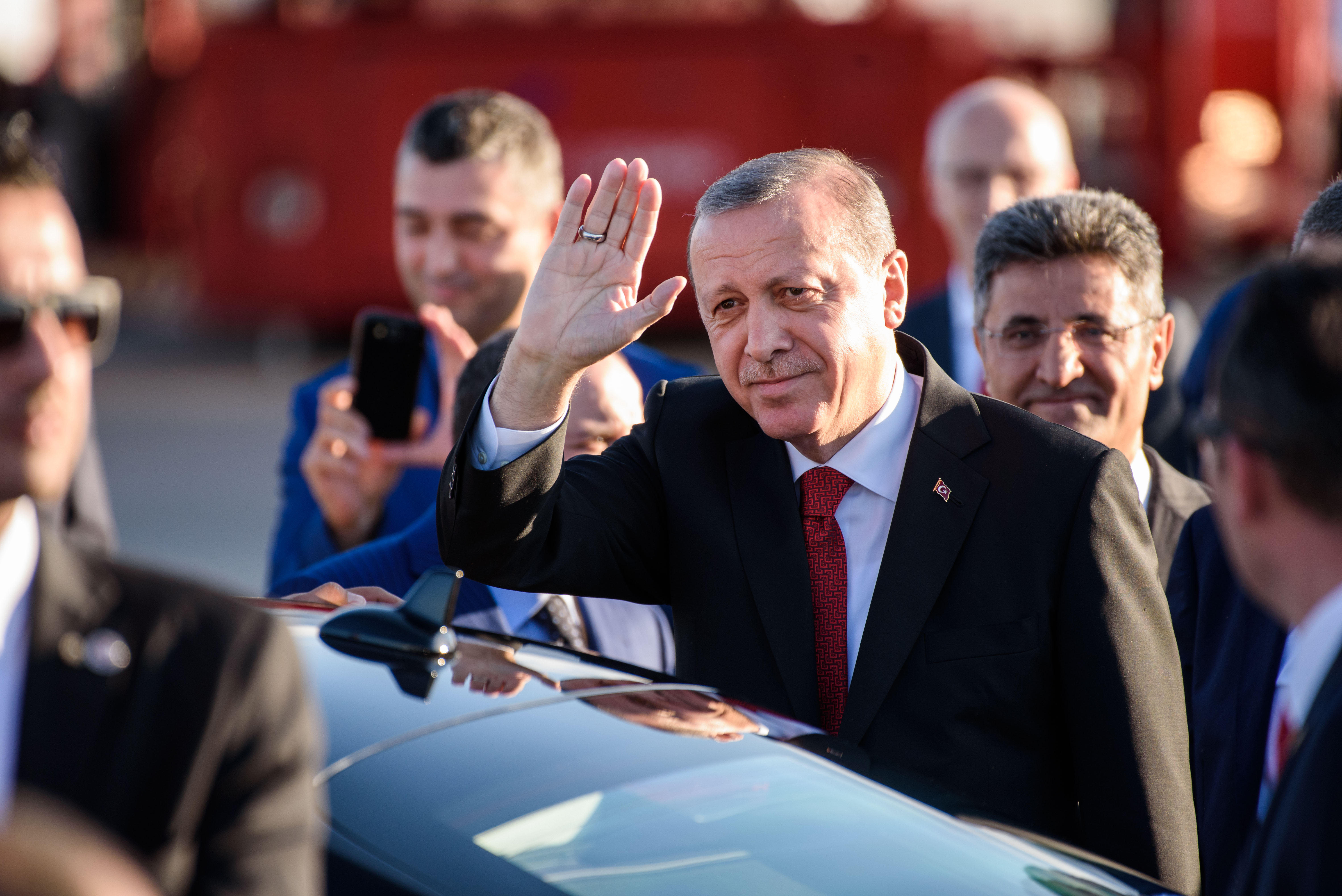 Hamburg, Türkische President Recep Tayyip Erdogan in Hamburg